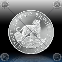 1oz SOMALIJA 2022 "AFRICAN WILDLIFE - LEOPARD" UNC